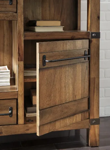 Roybeck Natural Acacia Accent Cabinet with Drawers 4