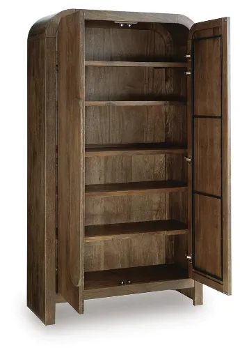 Thoren Mango Wood Accent Cabinet with Soft-Close Doors 4