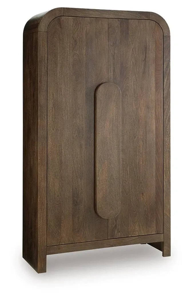Thoren Mango Wood Accent Cabinet with Soft-Close Doors 6