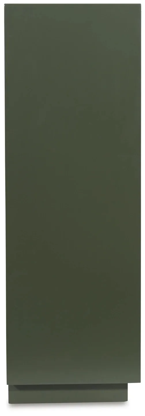 Geirwood Dark Green Accent Cabinet with Goldtone Handles 9