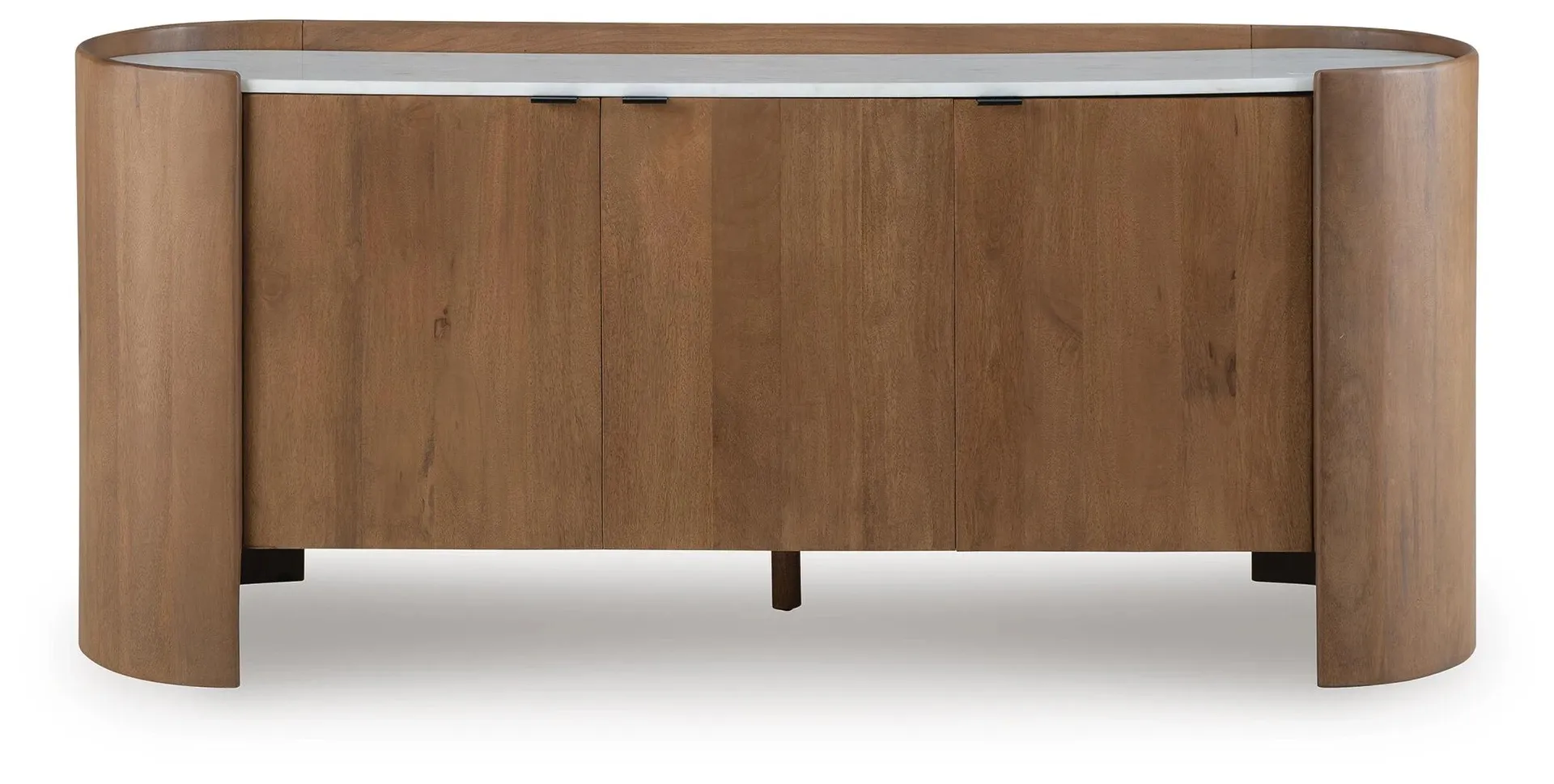 Fitzroy Accent Cabinet with White Marble Top 4