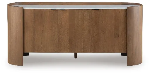 Fitzroy Accent Cabinet with White Marble Top 4