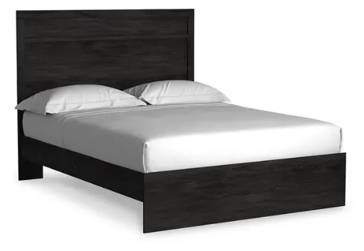 Belachime Charcoal Panel Bed 2