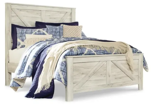 Bellaby Whitewash Queen Crossbuck Panel Bed 2