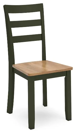 Gesthaven Green and Natural Mango Wood Dining Chair 4