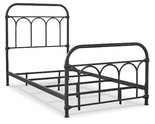Nashburg Black Twin Metal Bed 3