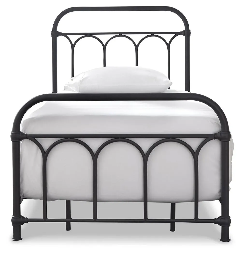 Nashburg Black Twin Metal Bed 5