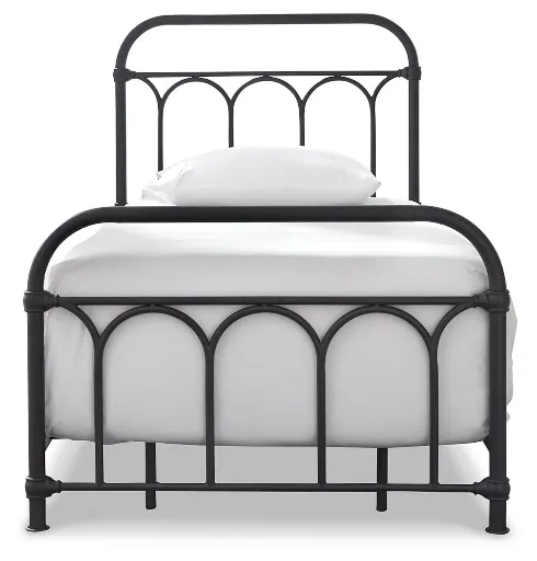 Nashburg Black Twin Metal Bed 5