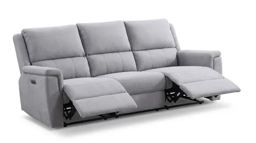 Apex 3-Seater Power Reclining Sofa (Grey) 3