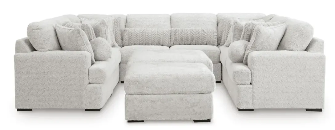 Cuddle Plush Arctic 10-Piece U-Shaped Modular Sectional 3