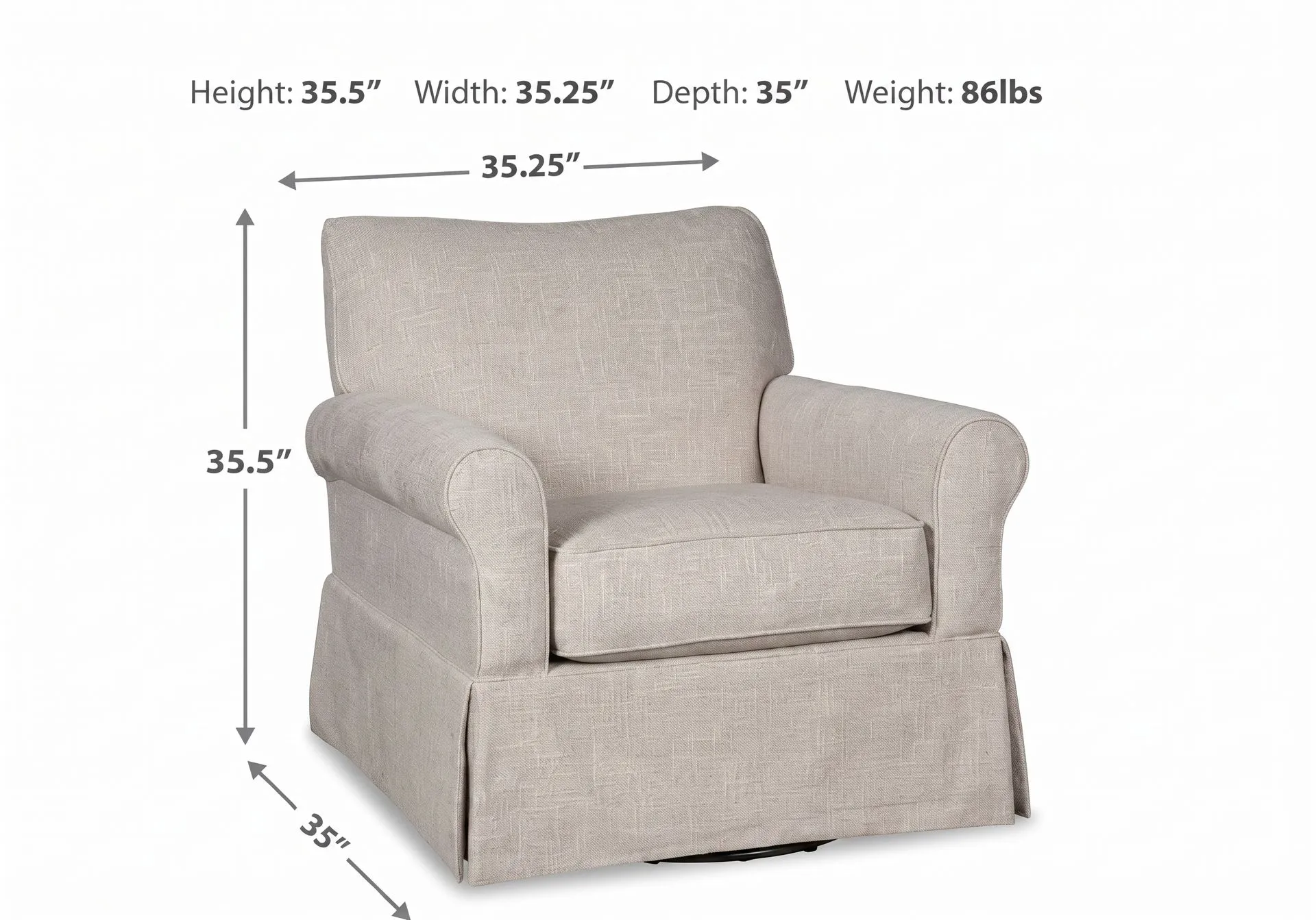 Searcy Swivel Glider Accent Chair 2