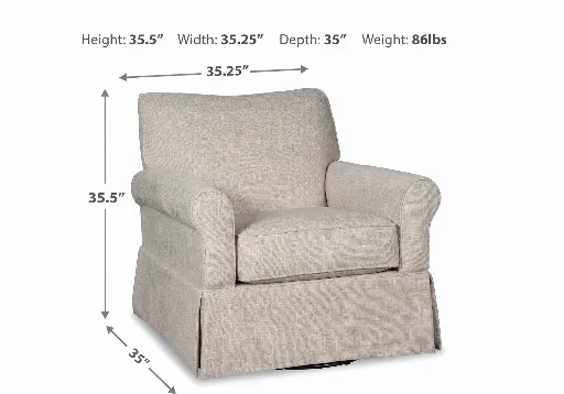 Searcy Swivel Glider Accent Chair 2