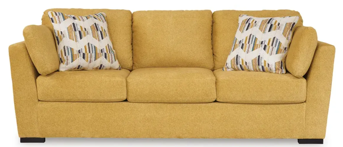 Keerwick Sunflower Velvet Sofa 2