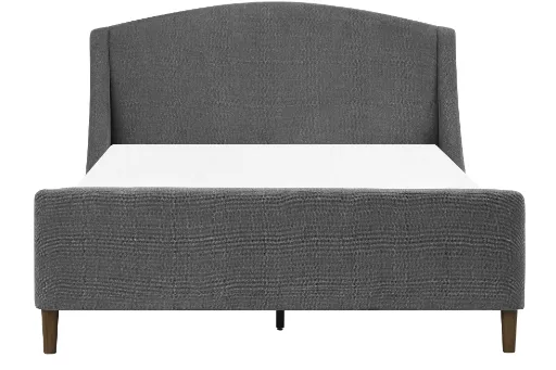 Aspen Chenille Upholstered Platform Bed with Arched Headboard 3
