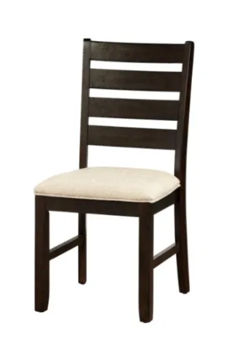 Blair Brown 7-Piece Dining Set with Ladderback Chairs 4