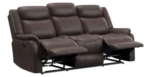 Woodger Microfiber Reclining Sofa 5