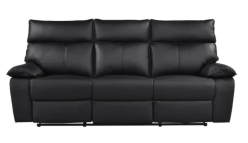 Valencia Top-Grain Leather Reclining Sofa 4