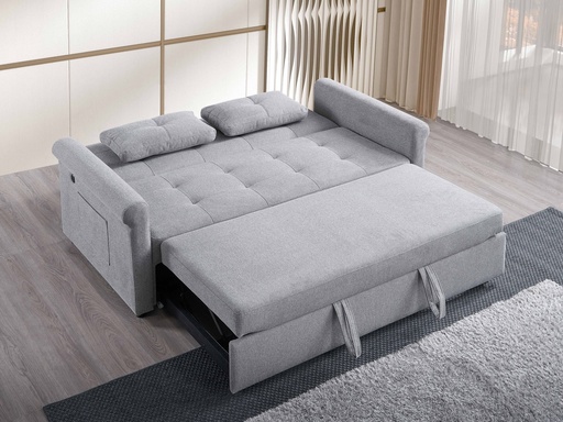 Grey Fabric Sofa Bed, 70" 2