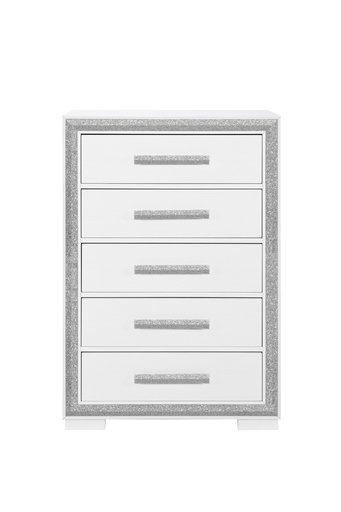Andros Silver 5-Drawer Chest 2