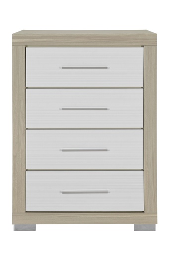 Emma (Black-Grey) 4-Drawer Chest 2