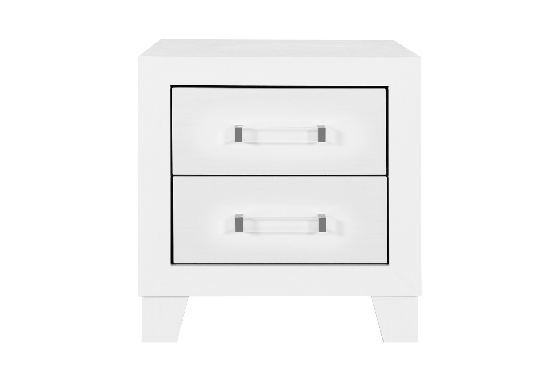 Luccia White 2-Drawer Nightstand 2