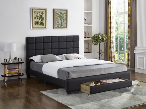 Underhill Square-Tufted Leather Bed 3