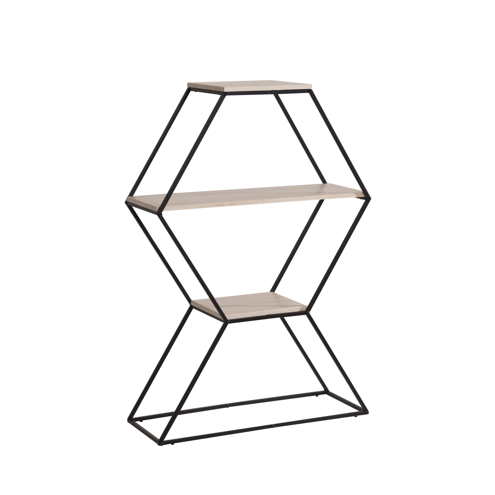 Hexagon Three-Tier Accent Stand 2