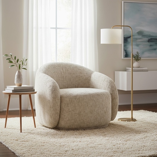 Amriel Beige Multi-Tone Accent Chair 2