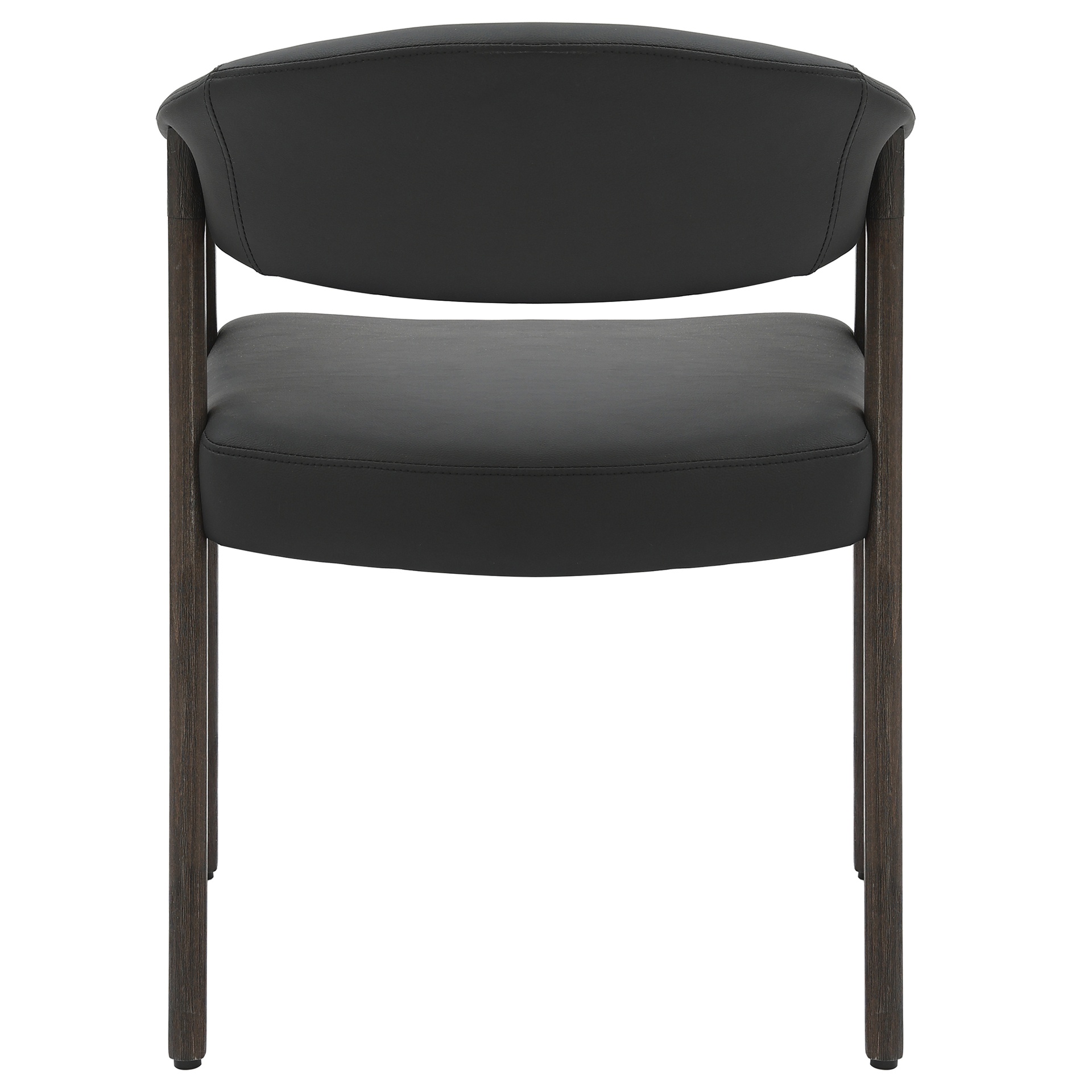 Bexley Black Leatherette Dining Armchair 3