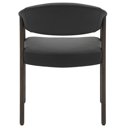 Bexley Black Leatherette Dining Armchair 3