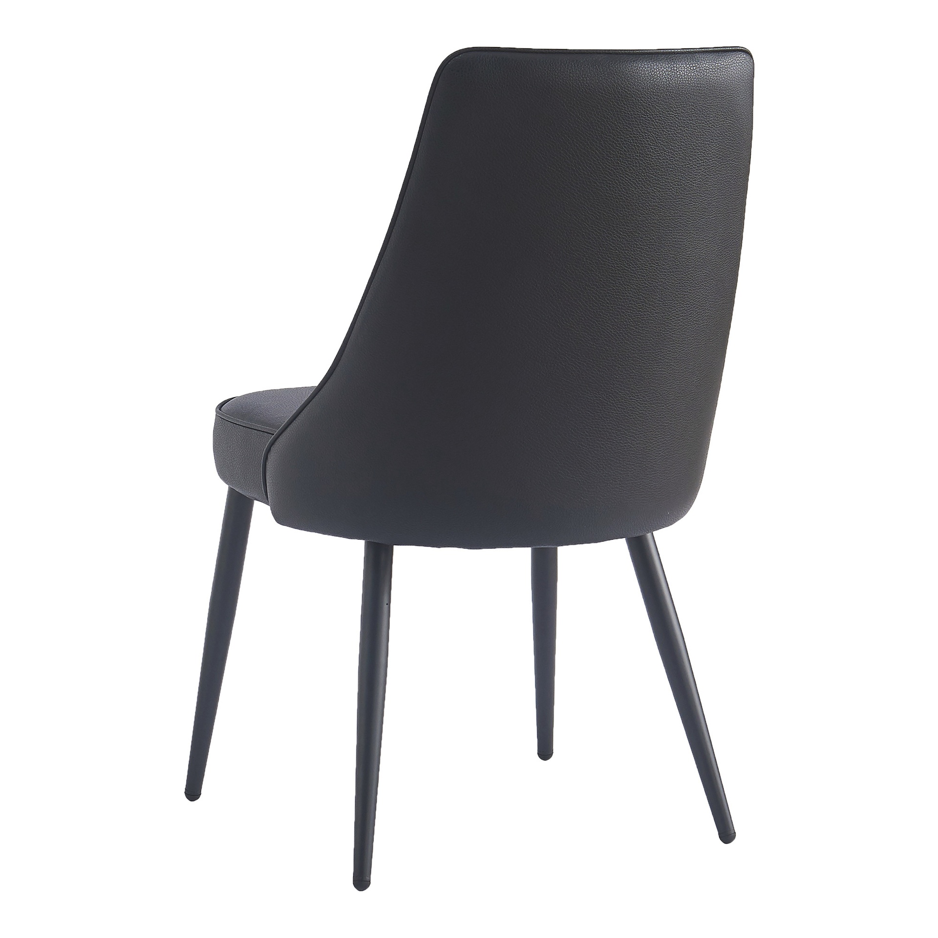 Koda Black Oversized Dining Chair, Premium Performance Leatherette 3