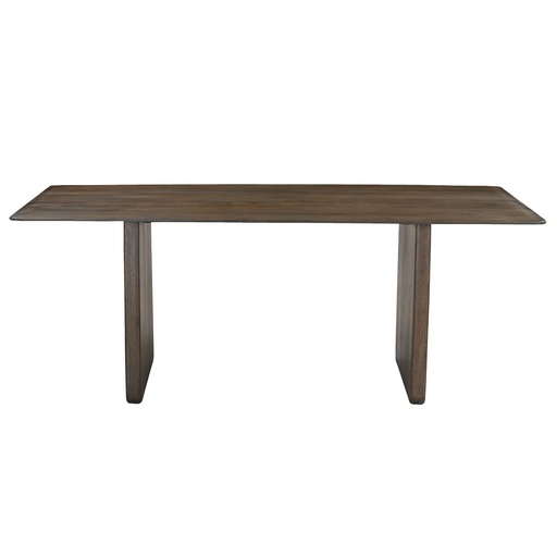 Bazul Mocha Solid Mango Wood Rectangular Dining Table, 78" 3