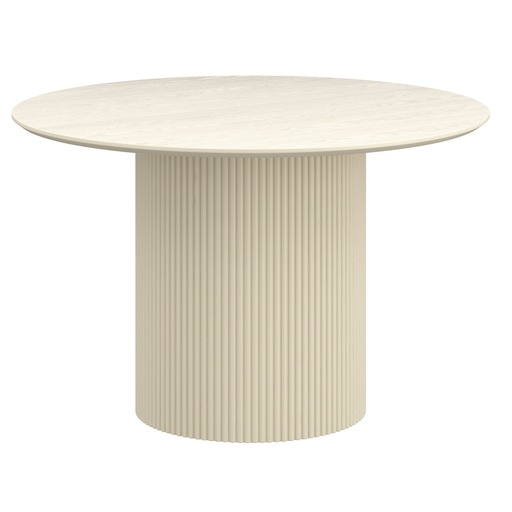 Tovas/Amara 5-Piece Round Dining Set with Chenille Chairs 2