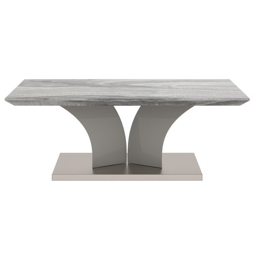 Napoli Light Grey Faux Marble Rectangular Coffee Table 3