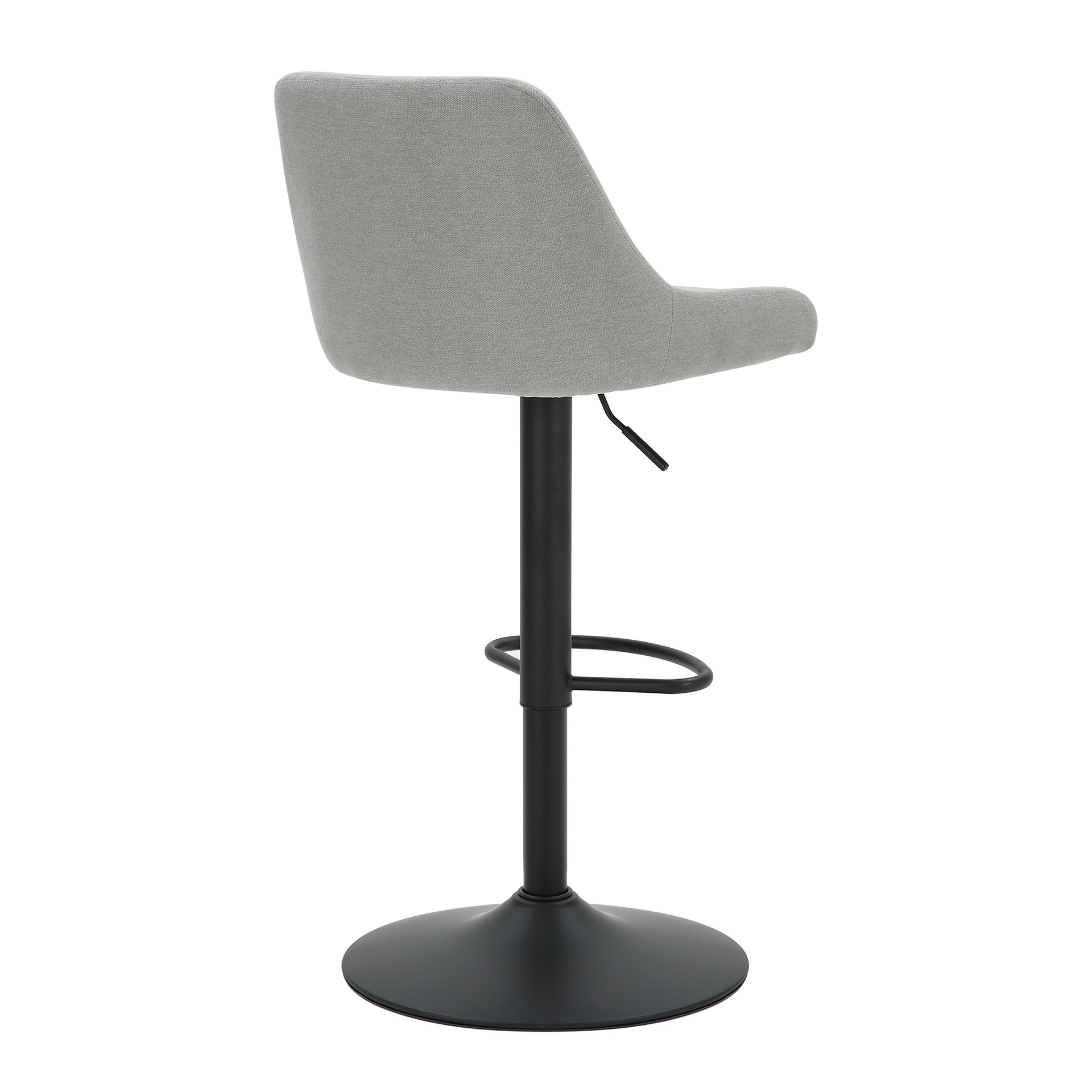 Kron Grey Fabric Adjustable Air-Lift Stool 3