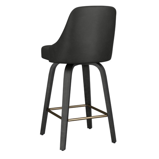 Oakley 26" Charcoal Swivel Counter Stool 3
