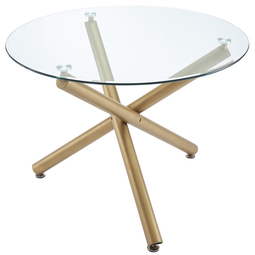 Carmilla/Antoine 5-Piece Round Glass Dining Set 3