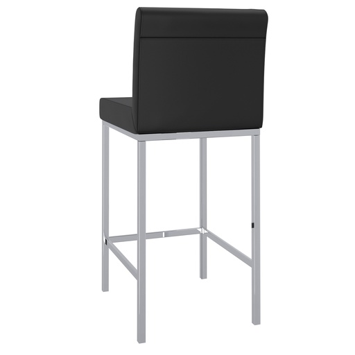 Porto Counter Stool, Set of 2 (Black & Chrome) 3