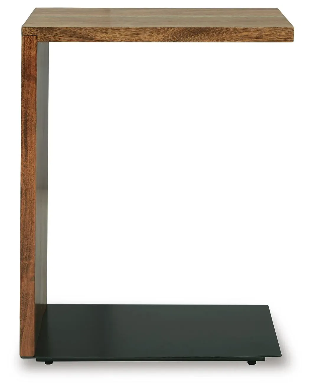 Skeena Medium Brown C-Shaped Accent Table 5