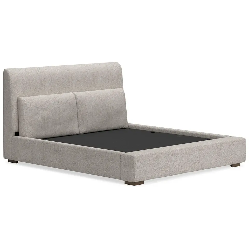Calmara King Upholstered Bed with Tapered Headboard view 2