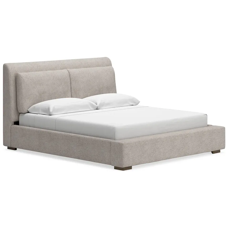 Calmara King Upholstered Bed with Tapered Headboard view 4