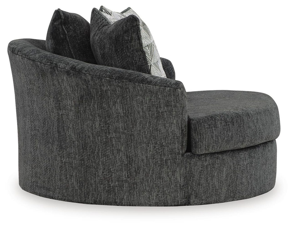 Biddeford Oversized Swivel Accent Chair - gallery 1