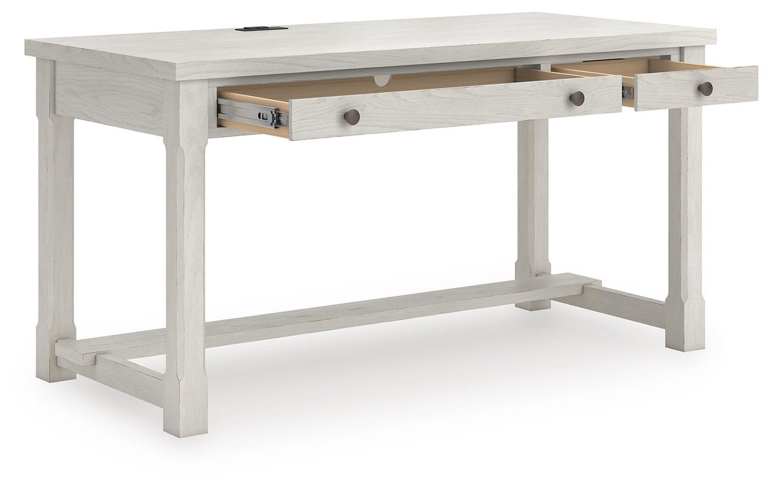 Robbinsdale Antiqued White Home Office Desk 2
