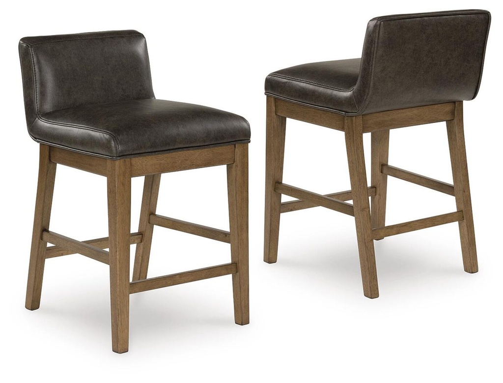 Cabalynn Upholstered Barstool (Two-tone Brown) - gallery 1