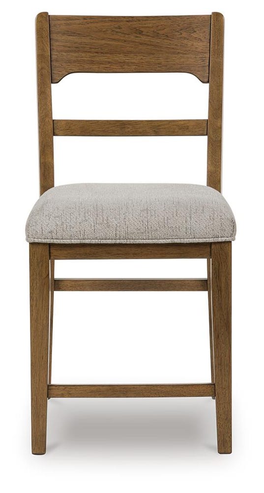 Cabalynn Upholstered Barstool (Oatmeal/Light Brown) - gallery 1