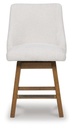 Cabalynn Upholstered Swivel Barstool - gallery 1