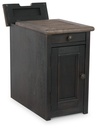 Tyler Creek Chair Side End Table (USB & Cup Holders) - gallery 1