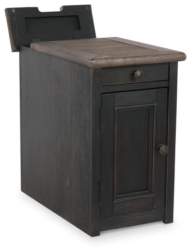 Tyler Creek Chair Side End Table (USB & Cup Holders) 1