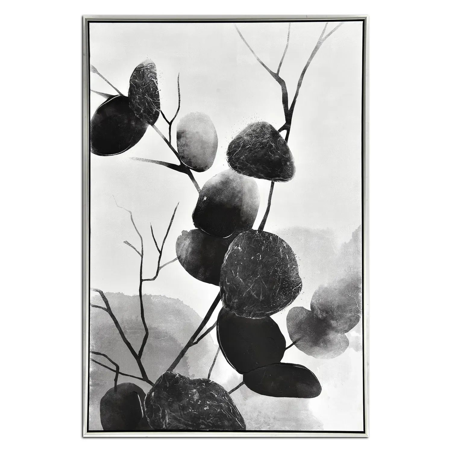 Sariah Black Framed Canvas Wall Art B (32inx48in) 2