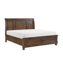 Begonia Queen Platform Bed with Storage (Dark Brown) - gallery 1